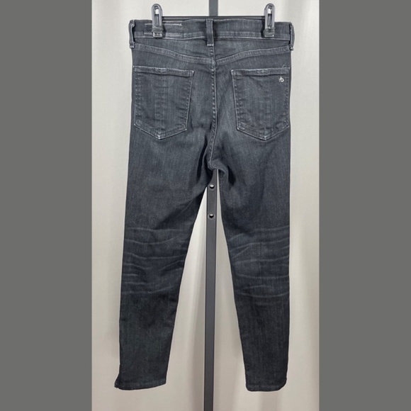 Rag & Bone Jeans Womens 28 black denim skinny ankle designer casual high rise - Picture 9 of 11